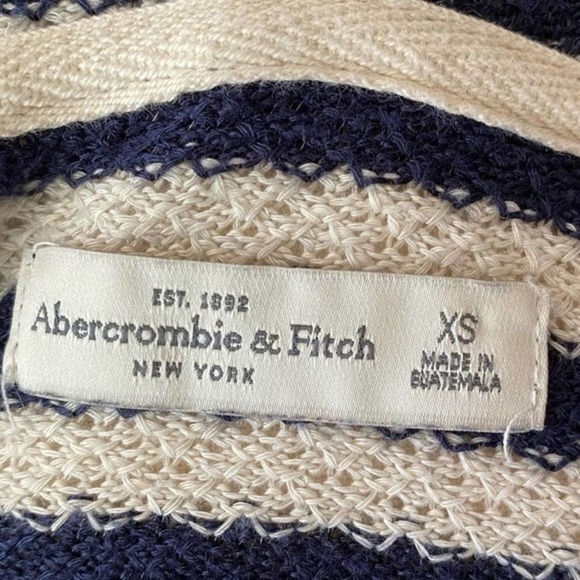 𝅺ABERCROMBIE & Fitch Stripe Hooded Pullover Size XS - Picture 8 of 8
